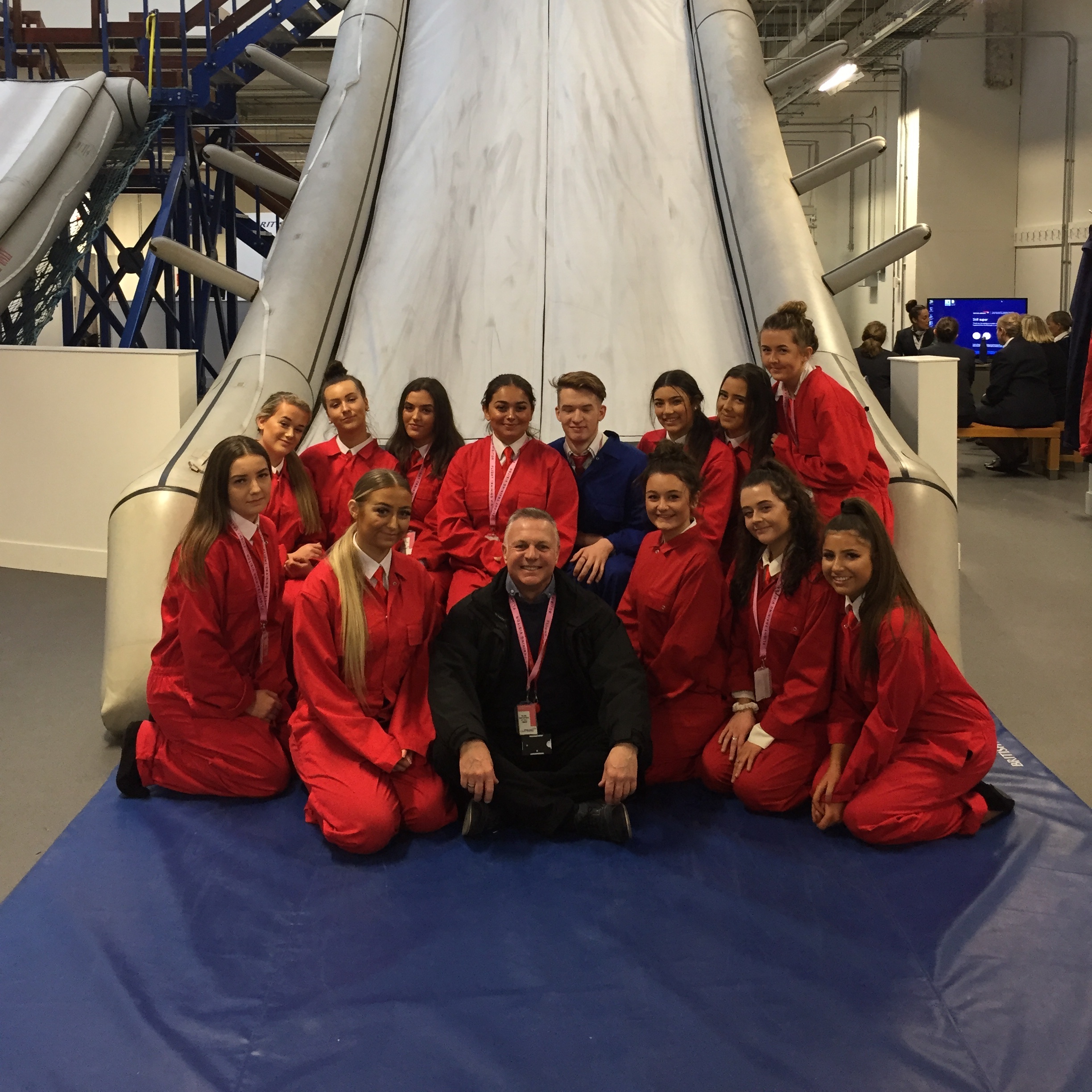 Cabin Crew take on BA Flight Training! - East Surrey College